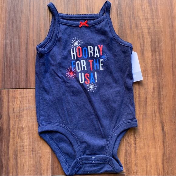 Carter's Hooray For The USA! Tank Bodysuit 3M - Picture 2 of 4